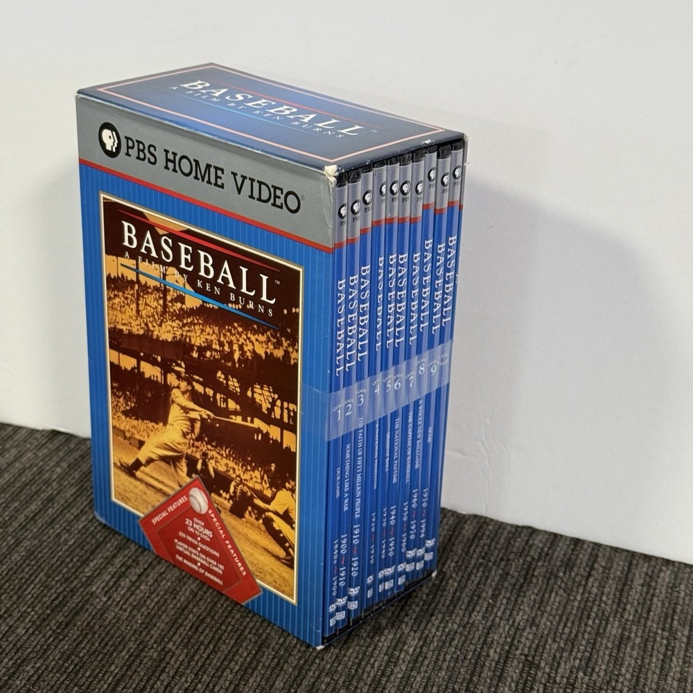 Baseball: A Film by Ken Burns - Nine Inning Boxed Set (DVD, 2004, 10-Disc Set)